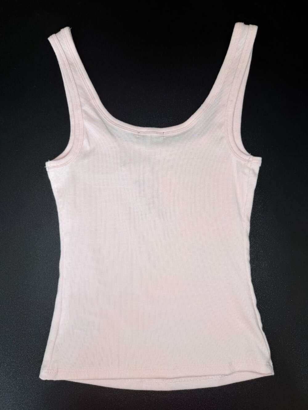 Wild Fable Pink Ribbed Tank Top with Beaded Flower - Picture 3 of 5